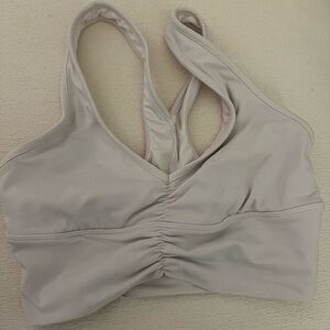 Alo white Wild Thing bra